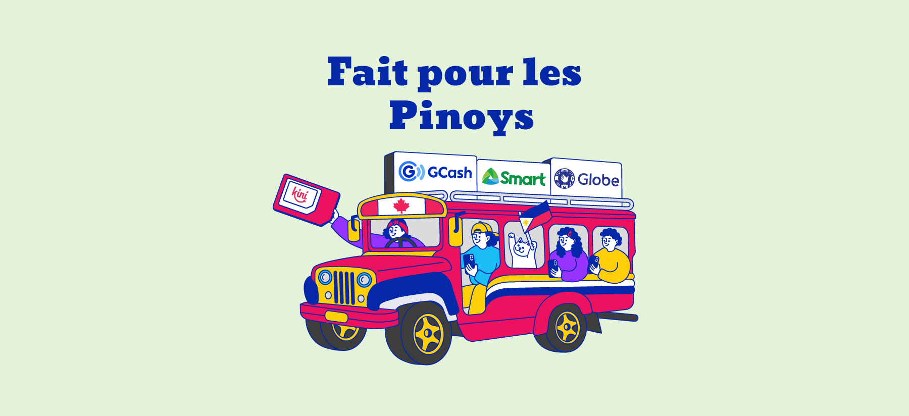 kini mobile - Pinoy Perk Banner in French